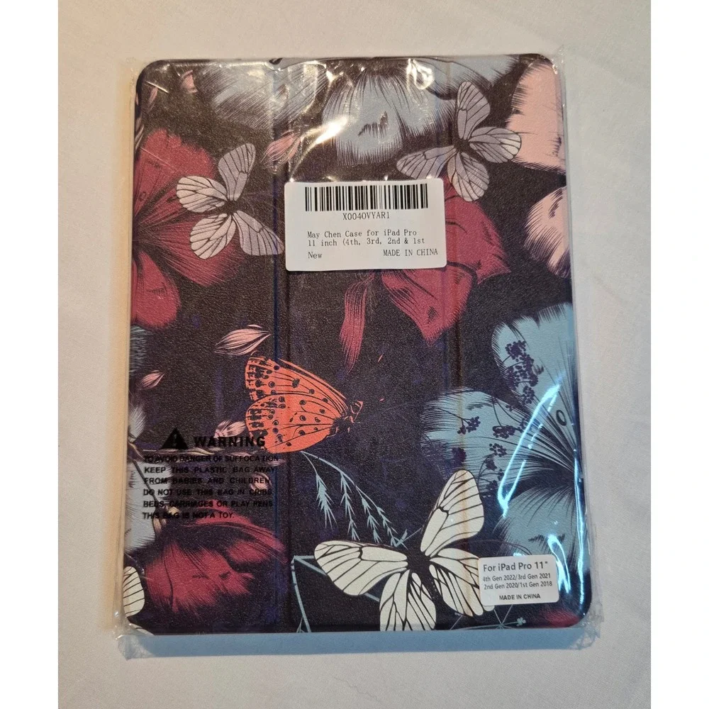 iPad Pro 11 Case Floral Butterfly Smart Folio 4th 3rd 2nd 1st Gen Cover